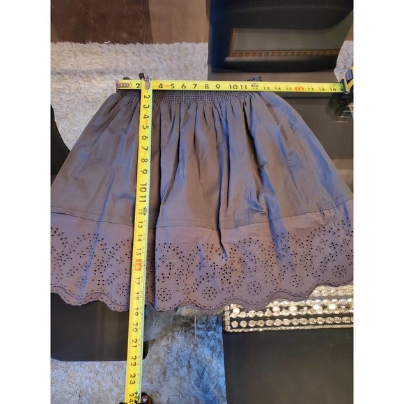 14th & Union Women's Gray 100% Cotton Comfort Waist A-Line Skirts Size Small - Picture 7 of 10